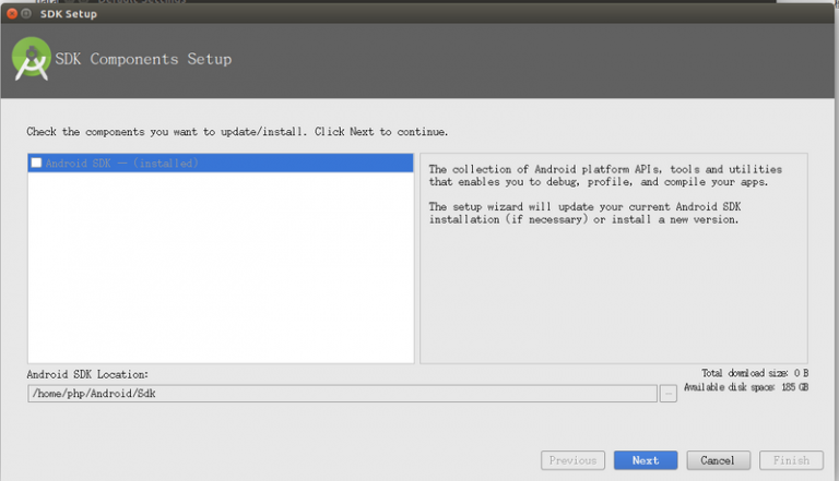 android studio error please select android sdk